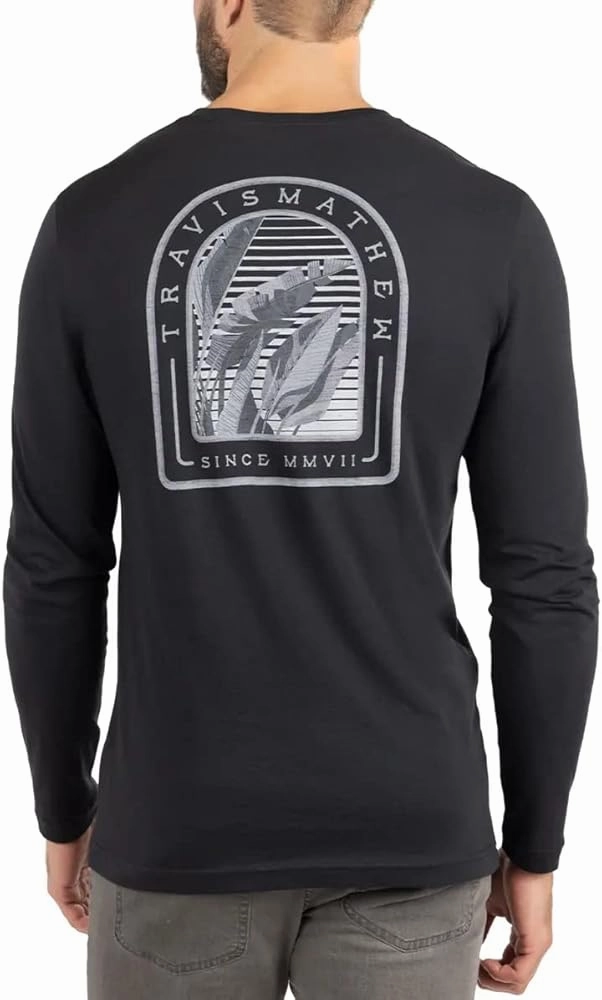 TRAVIS MATHEW LEARN THE ROPES LONG SLEEVE - BLACK Travis Mathew Men's Golf Apparel