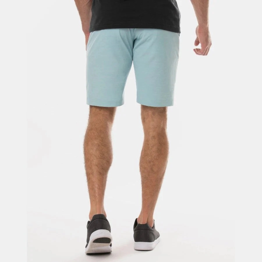 TRAVIS MATHEW MEN'S BECK SHORTS - HEATHER BERYL GREEN Travis Mathew Men's Golf Apparel