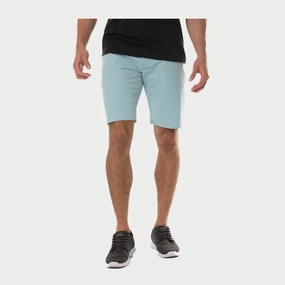 TRAVIS MATHEW MEN'S BECK SHORTS - HEATHER BERYL GREEN Travis Mathew men's golf apparel