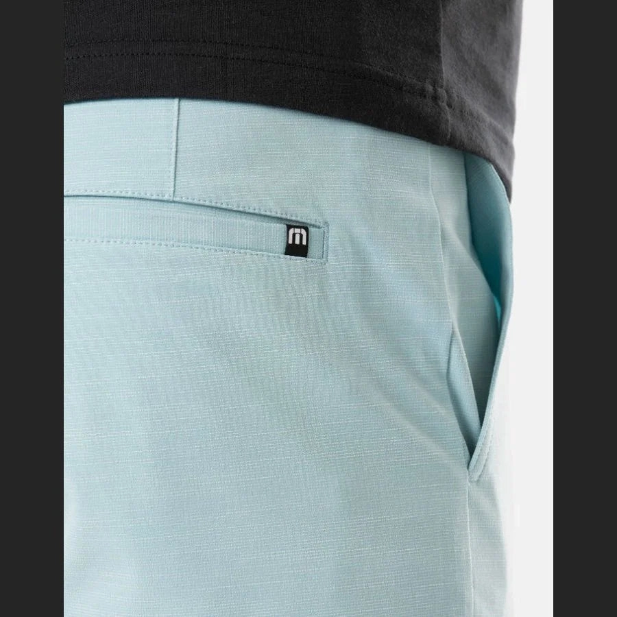 TRAVIS MATHEW MEN'S BECK SHORTS - HEATHER BERYL GREEN Travis Mathew Men's Golf Apparel