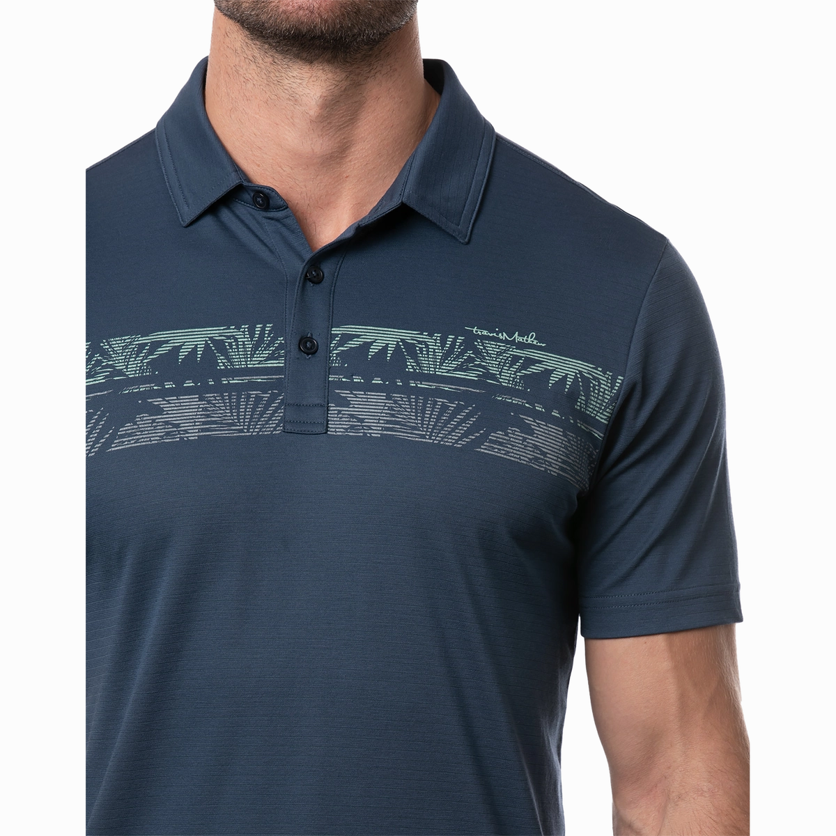 TRAVIS MATHEW MEN'S DROP ANCHOR POLO - INSIGNIA Travis Mathew Men's Golf Apparel