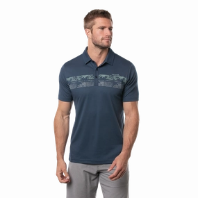 TRAVIS MATHEW MEN'S DROP ANCHOR POLO - INSIGNIA Travis Mathew men's golf apparel