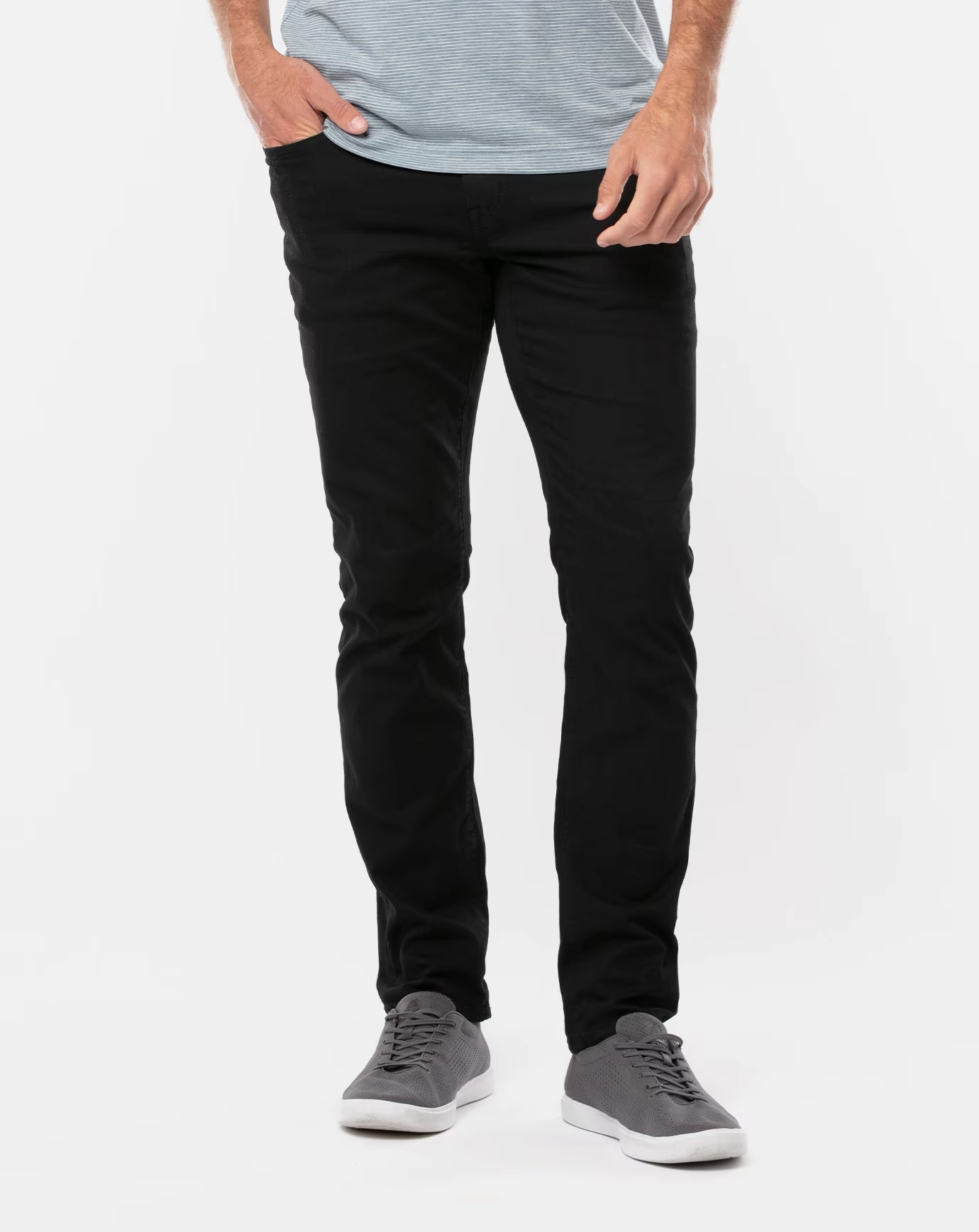 TRAVIS MATHEW MEN'S LEGACY 5 POCKET PANTS - BLACK Travis Mathew men's golf apparel
