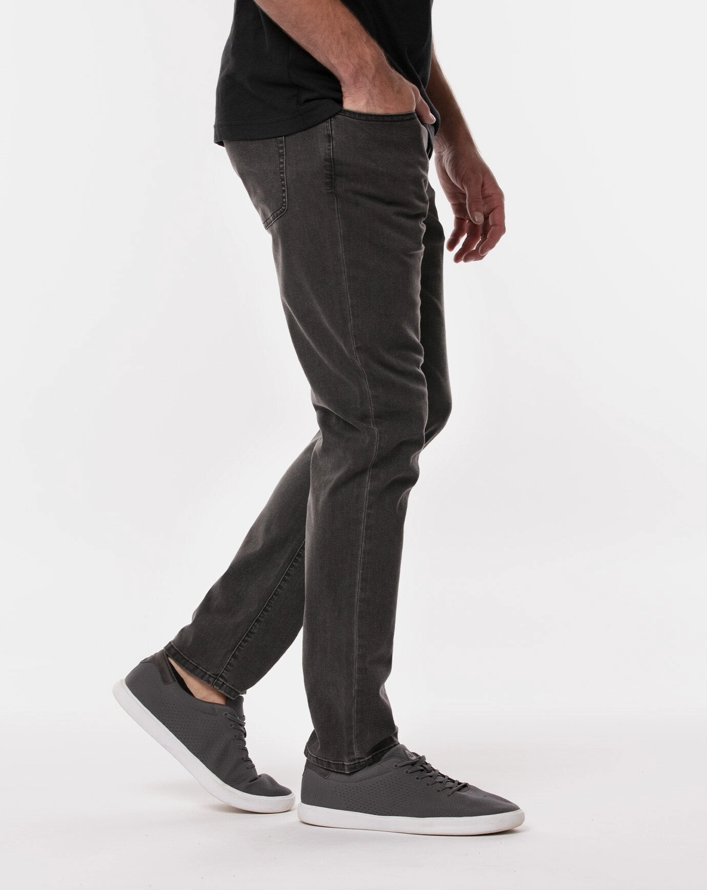 TRAVIS MATHEW MEN'S LEGACY  5 POCKET PANTS - VINTAGE CHARCOAL Travis Mathew Men's Golf Apparel