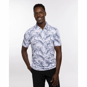 TRAVIS MATHEW MENS AROUND THE BAY POLO - WHITE Travis Mathew men's golf apparel
