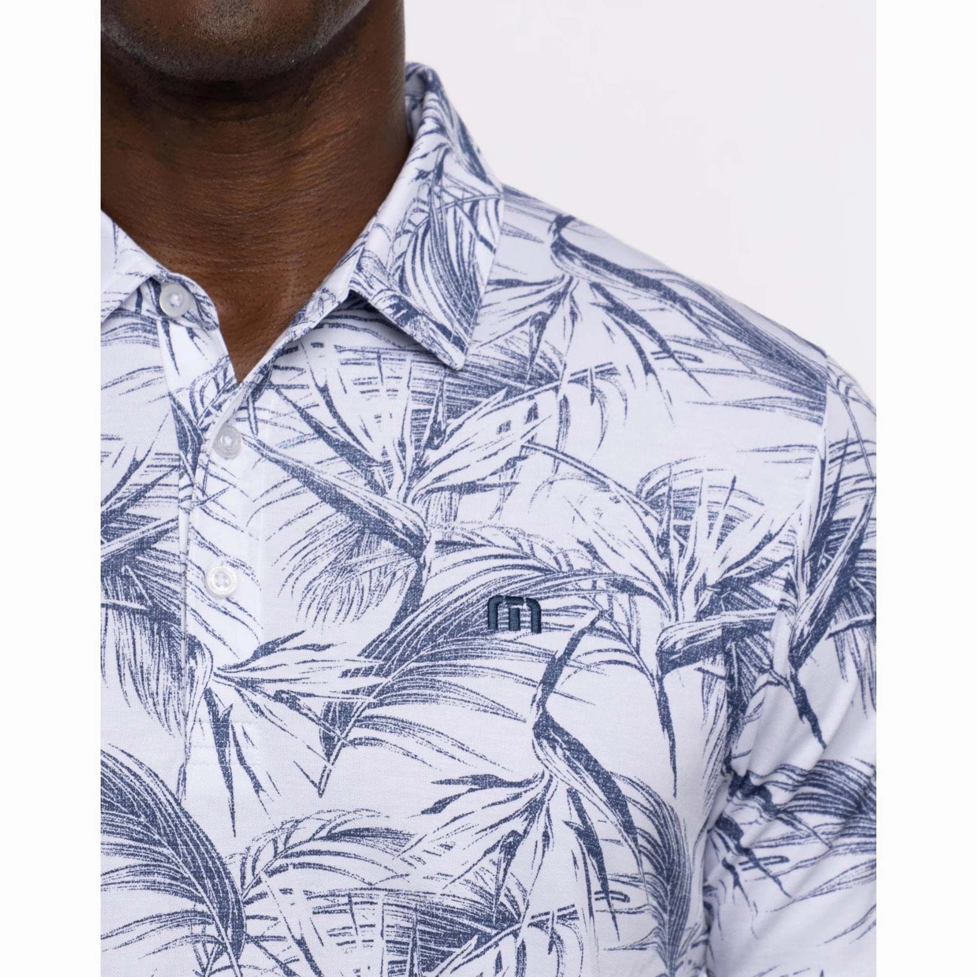 TRAVIS MATHEW MENS AROUND THE BAY POLO - WHITE Travis Mathew Men's Golf Apparel