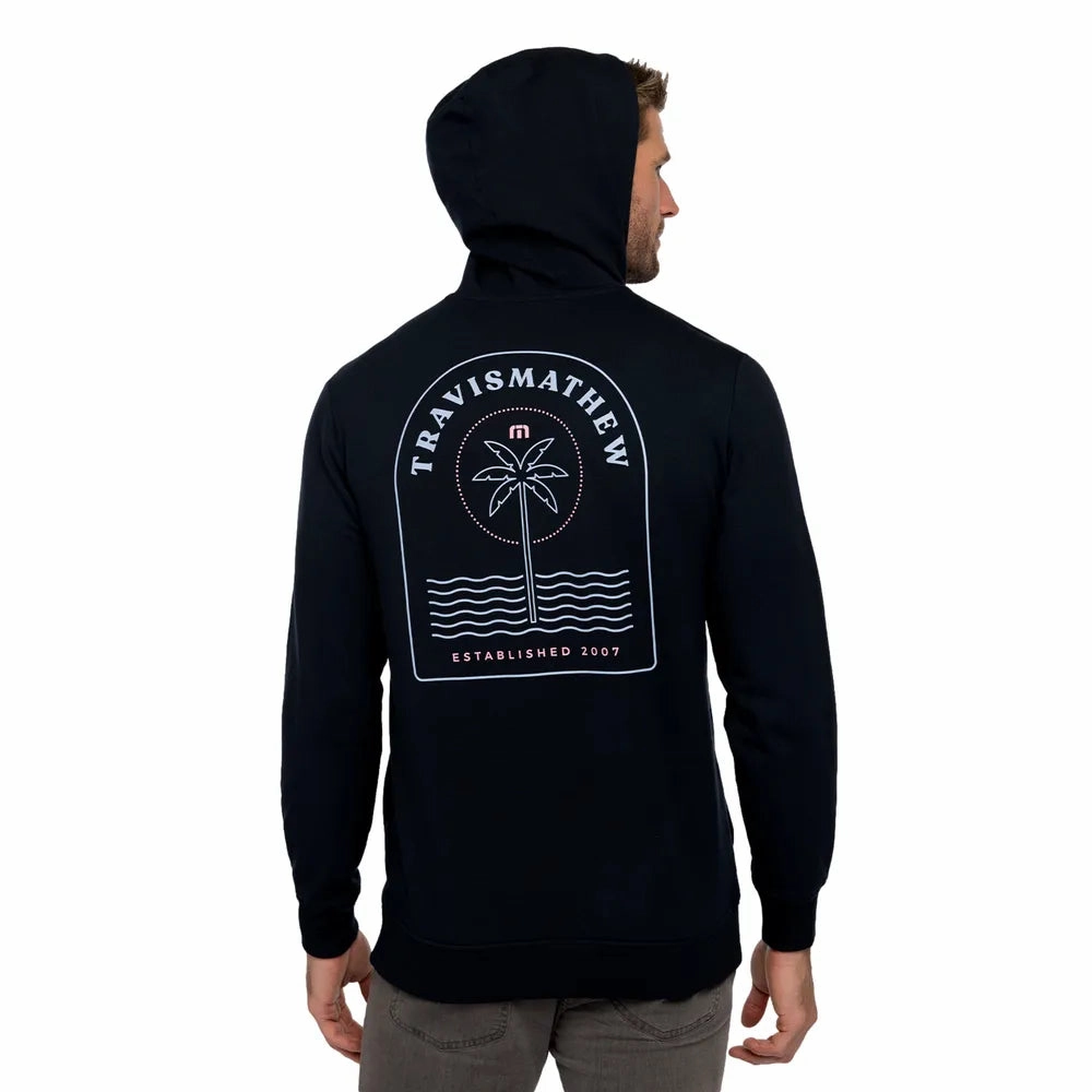TRAVIS MATHEW MENS BASILICA PULLOVER - BLACK Travis Mathew Men's Golf Apparel
