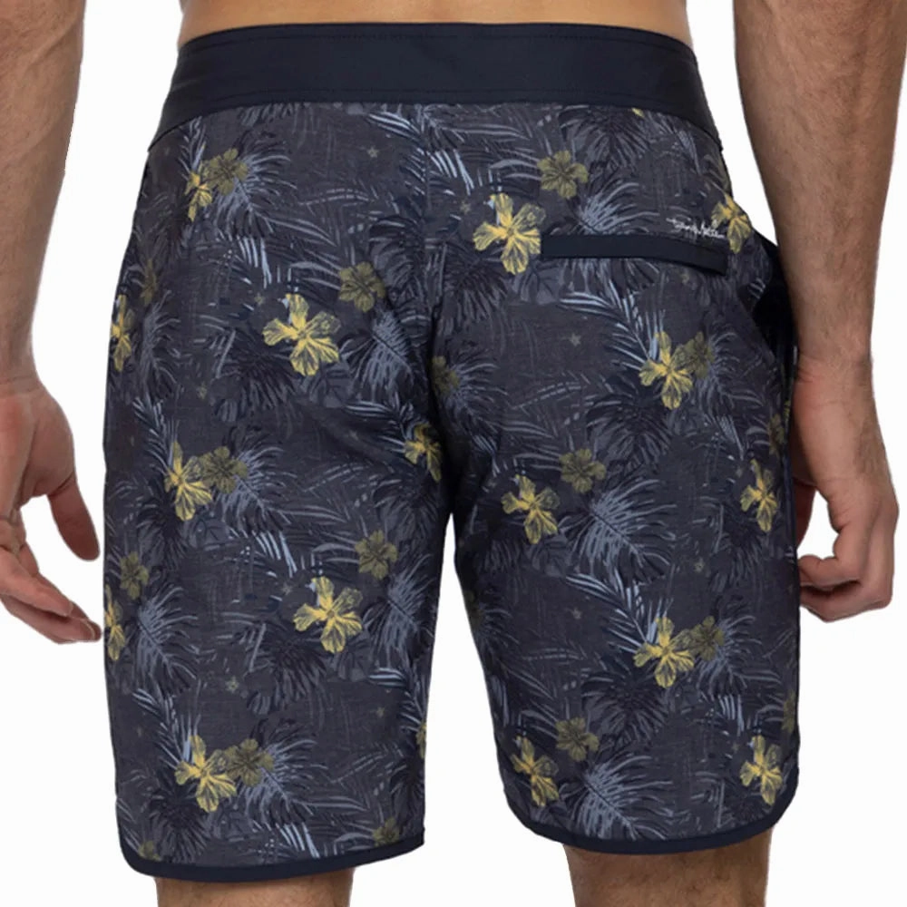 TRAVIS MATHEW MENS BECAN RUINS BOARDSHORT - HEATHER DRESS BLUES Travis Mathew Men's Golf Apparel