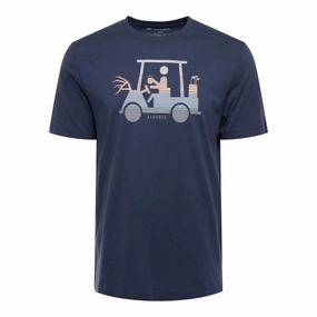 TRAVIS MATHEW  MENS CANOE DOCK T-SHIRT - BLACK Travis Mathew men's golf apparel