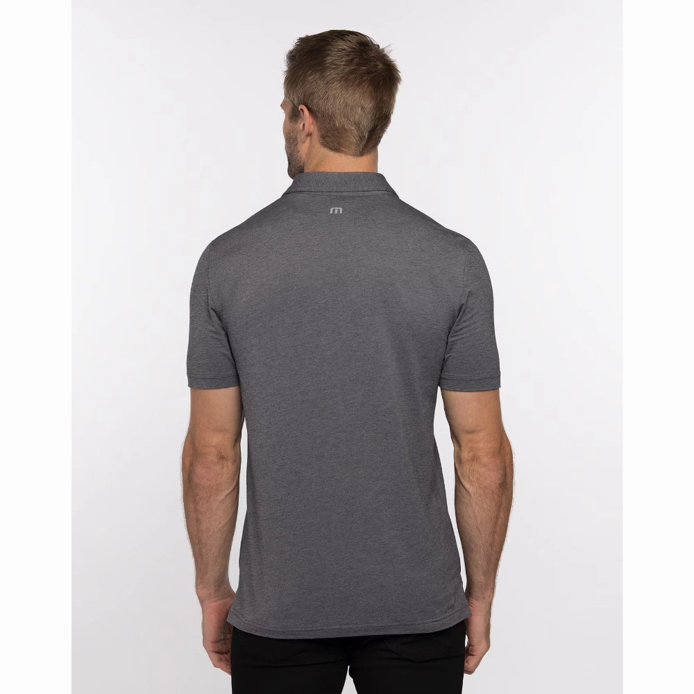 TRAVIS MATHEW MENS ENDLESS HORIZON POLO - HEATHER DARK GREY Travis Mathew Men's Golf Apparel