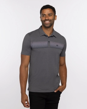TRAVIS MATHEW MENS HORCHATA POLO - HEATHER DARK GREY Travis Mathew men's golf apparel