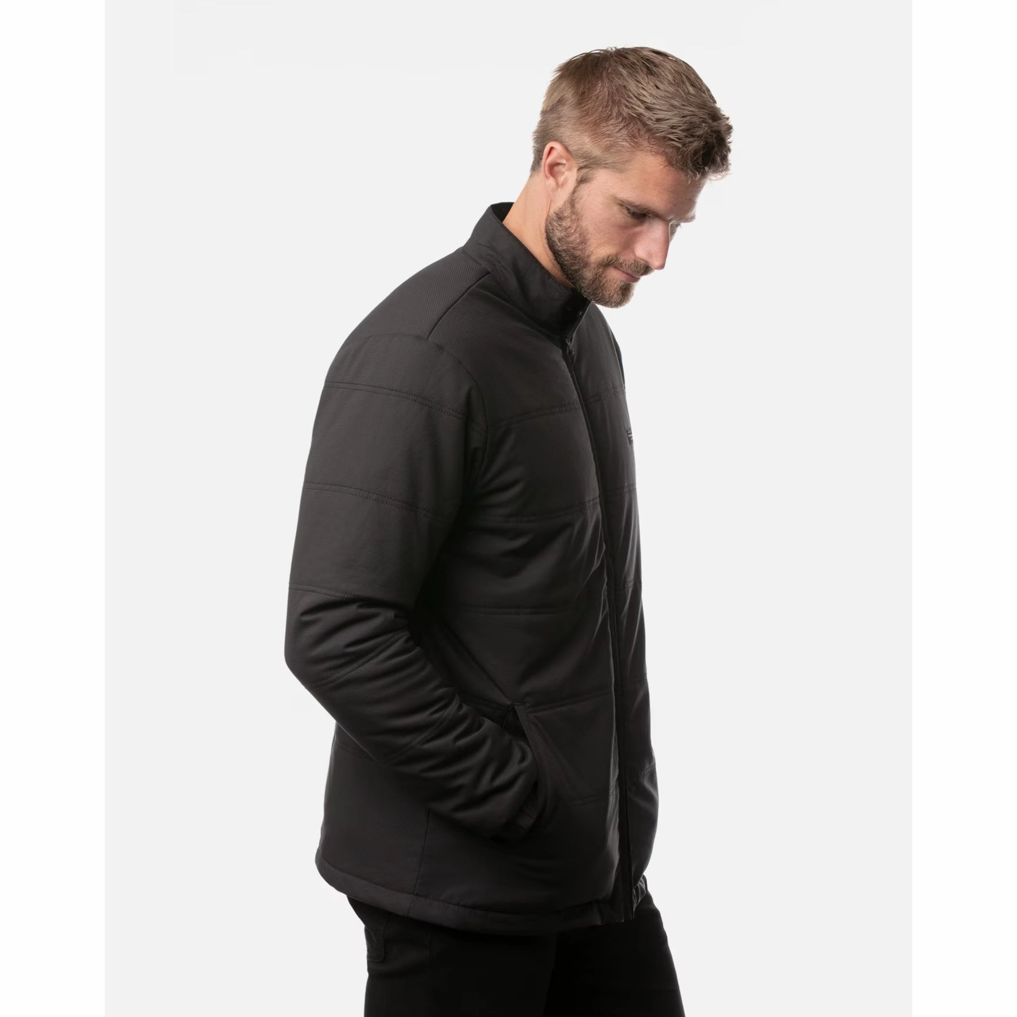 TRAVIS MATHEW MENS INTERLUDE PUFFER JACKET - BLACK Travis Mathew Men's Golf Apparel