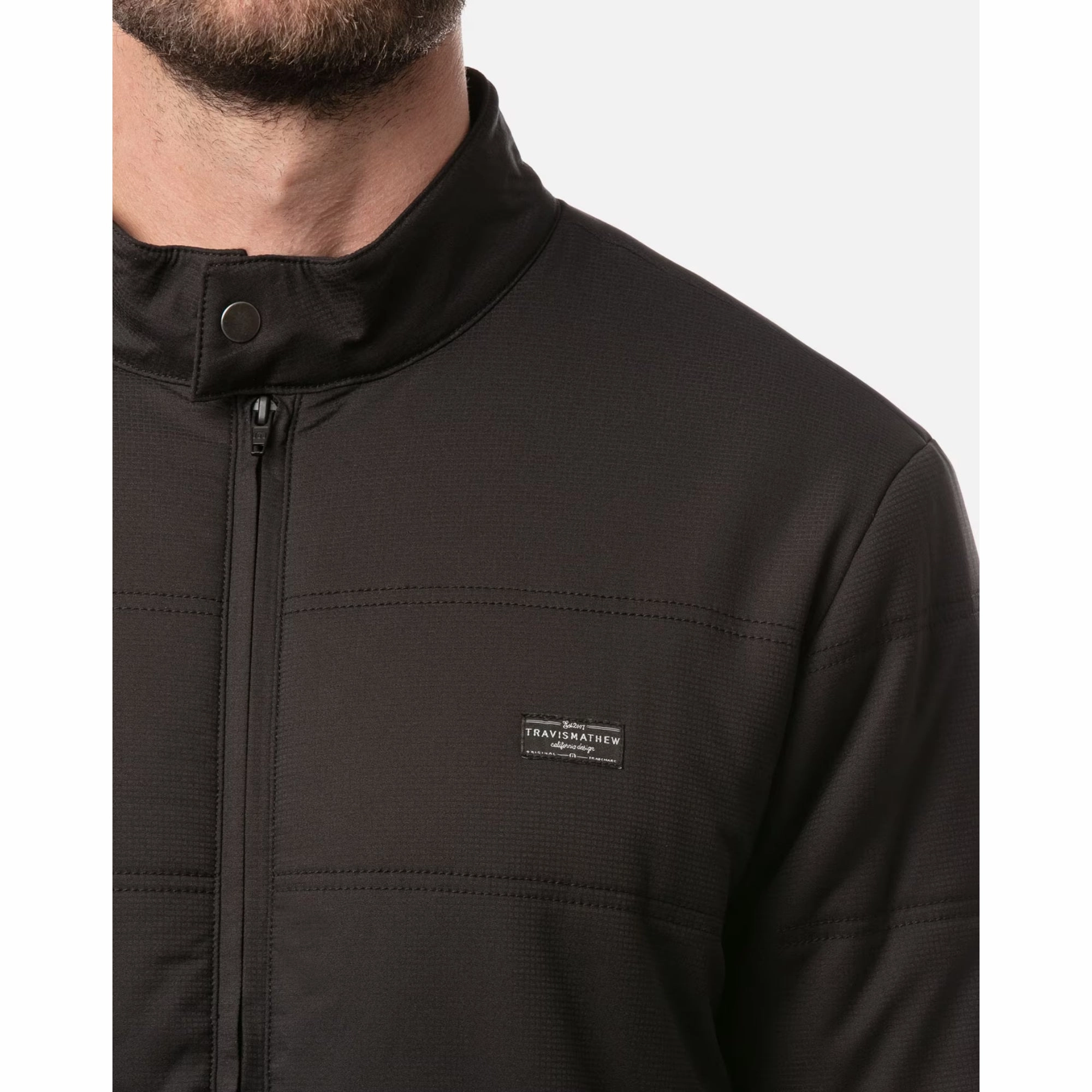 TRAVIS MATHEW MENS INTERLUDE PUFFER JACKET - BLACK Travis Mathew Men's Golf Apparel