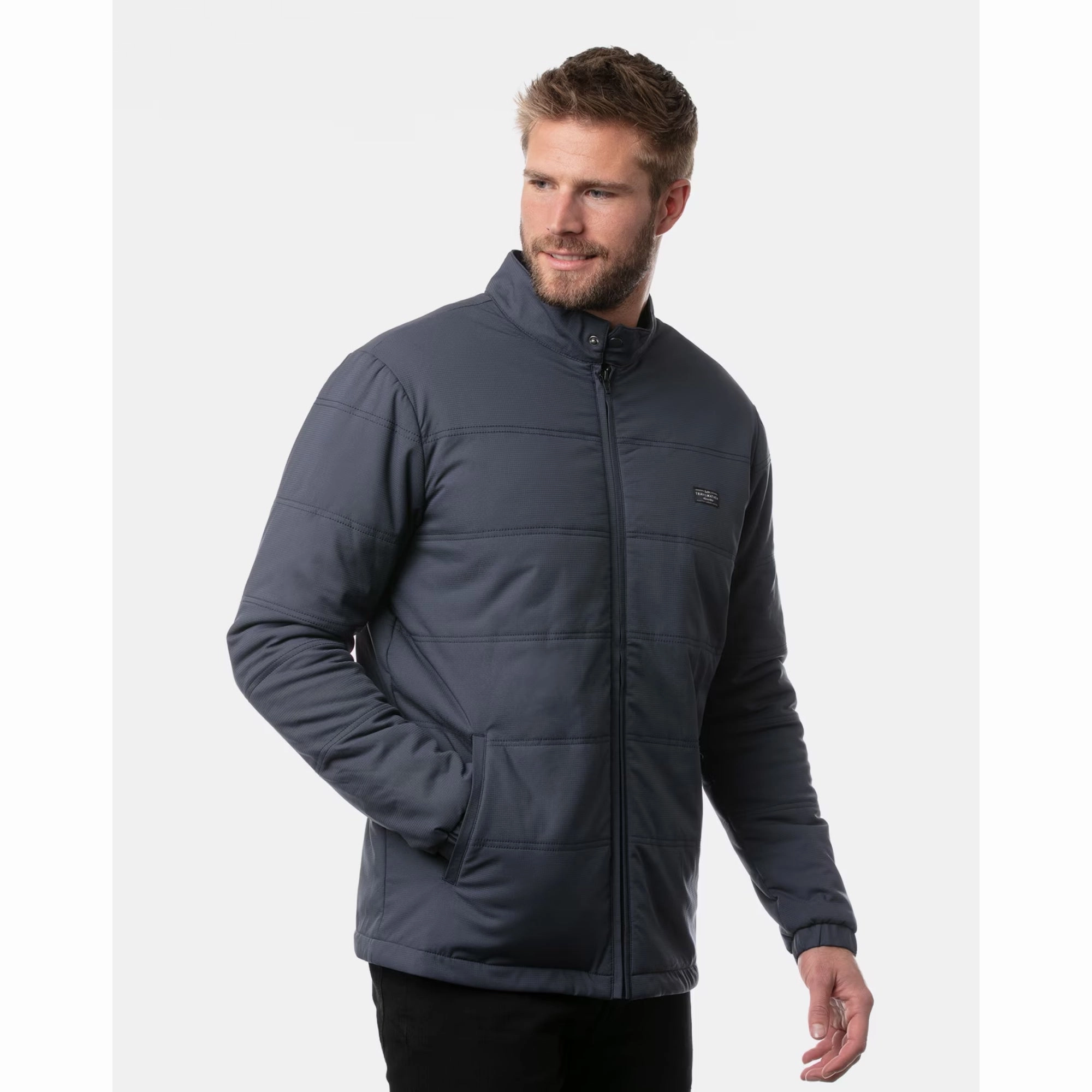 TRAVIS MATHEW MENS INTERLUDE PUFFER JACKET - MOOD INDIGO Travis Mathew Men's Golf Apparel