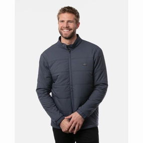 TRAVIS MATHEW MENS INTERLUDE PUFFER JACKET - MOOD INDIGO Travis Mathew men's golf apparel
