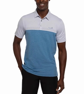 TRAVIS MATHEW MENS LIBATIONS POLO - HEATHER LIGHT GREY Travis Mathew men's golf apparel