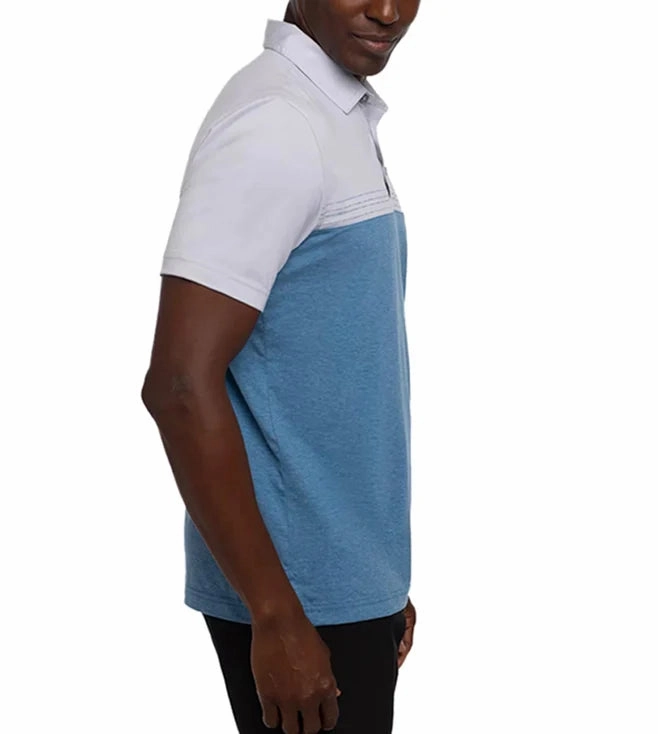 TRAVIS MATHEW MENS LIBATIONS POLO - HEATHER LIGHT GREY Travis Mathew Men's Golf Apparel