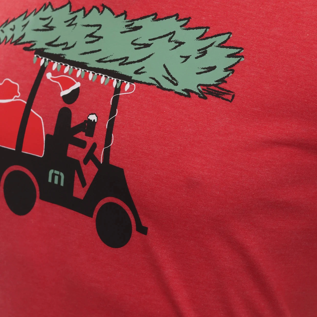 TRAVIS MATHEW MENS MIDNIGHT RIDE T-SHIRT - HEATHER RED Travis Mathew Men's Golf Apparel