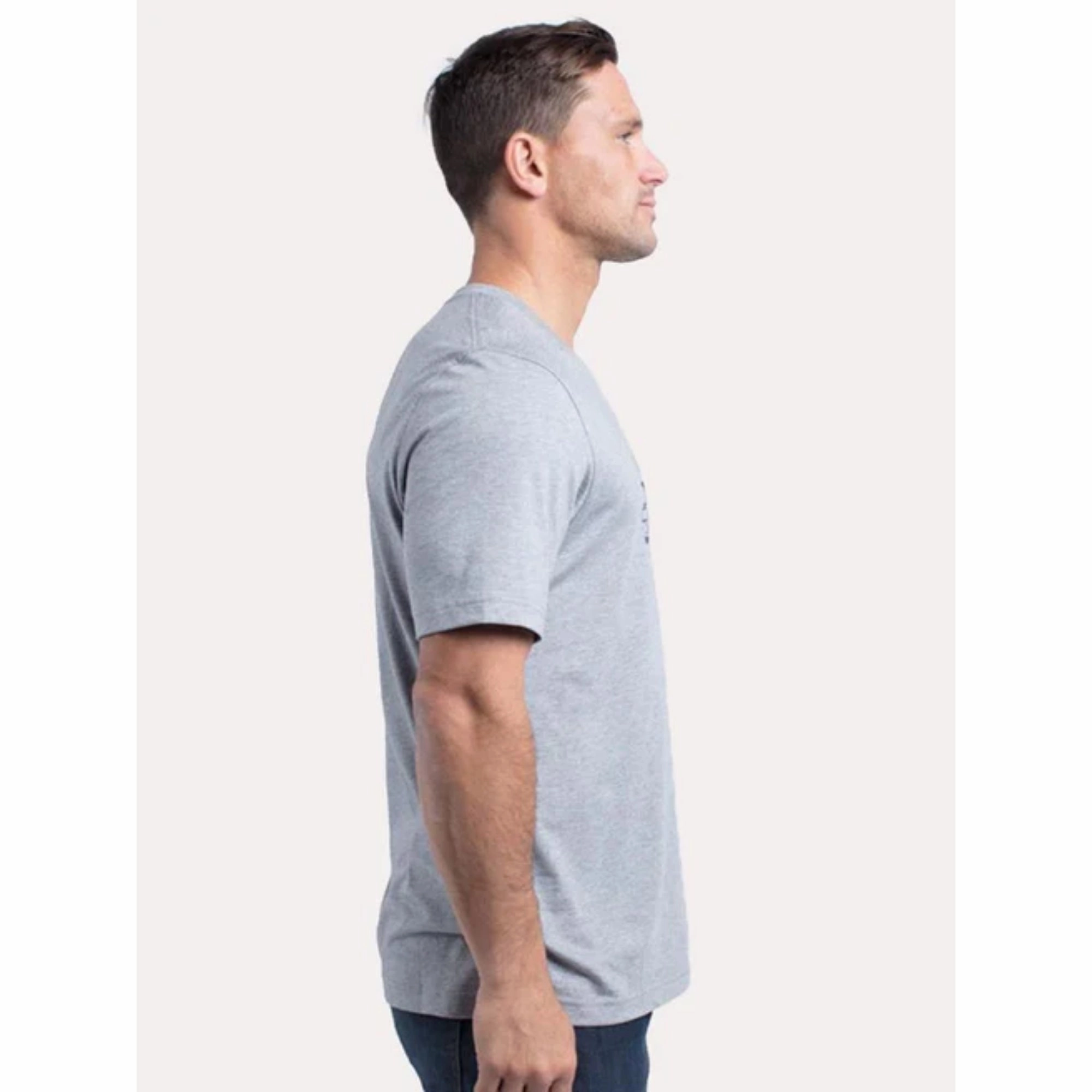 TRAVIS MATHEW MENS MY HERO T-SHIRT - HEATHER GREY Travis Mathew Men's Golf Apparel
