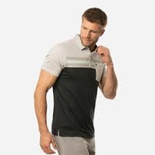 TRAVIS MATHEW MENS SALAD DAYS POLO - HEATHER LIGHT GREY Travis Mathew Men's Golf Apparel