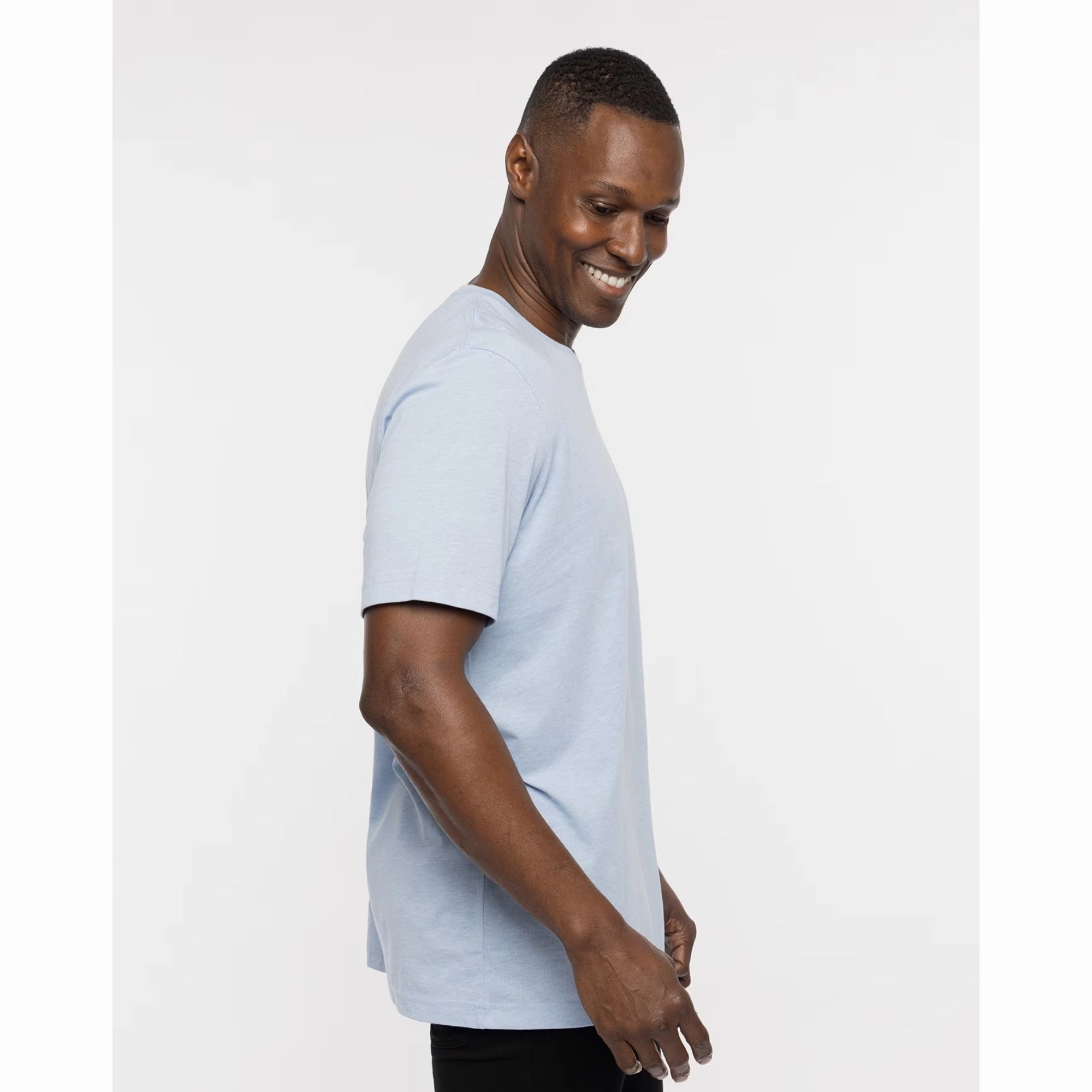 TRAVIS MATHEW MENS SALTY T-SHIRT - HEATHER BEL AIR BLUE Travis Mathew Men's Golf Apparel