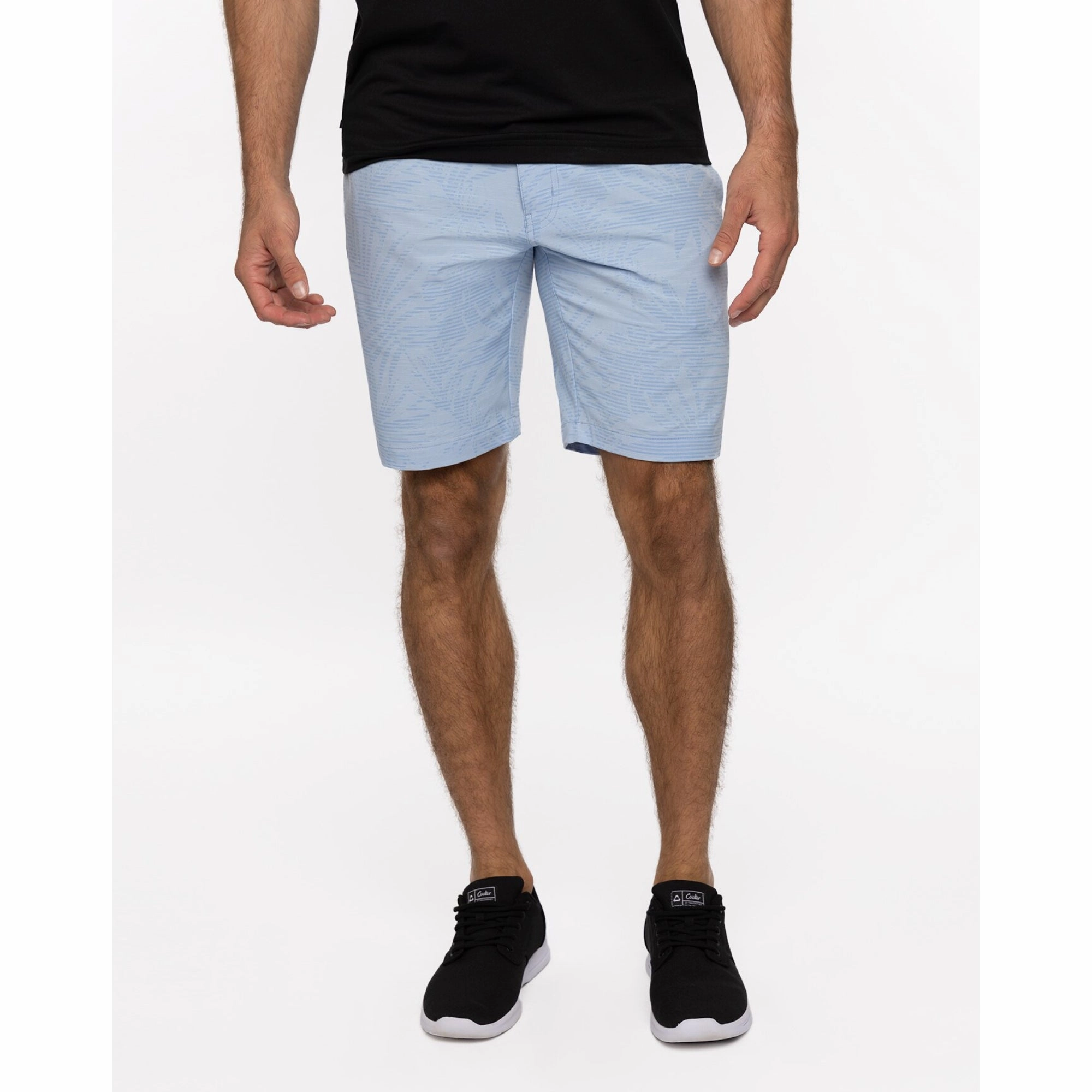 TRAVIS MATHEW MENS STREET ART SHORT - HEATHER BEL AIR BLUE Travis Mathew men's golf apparel