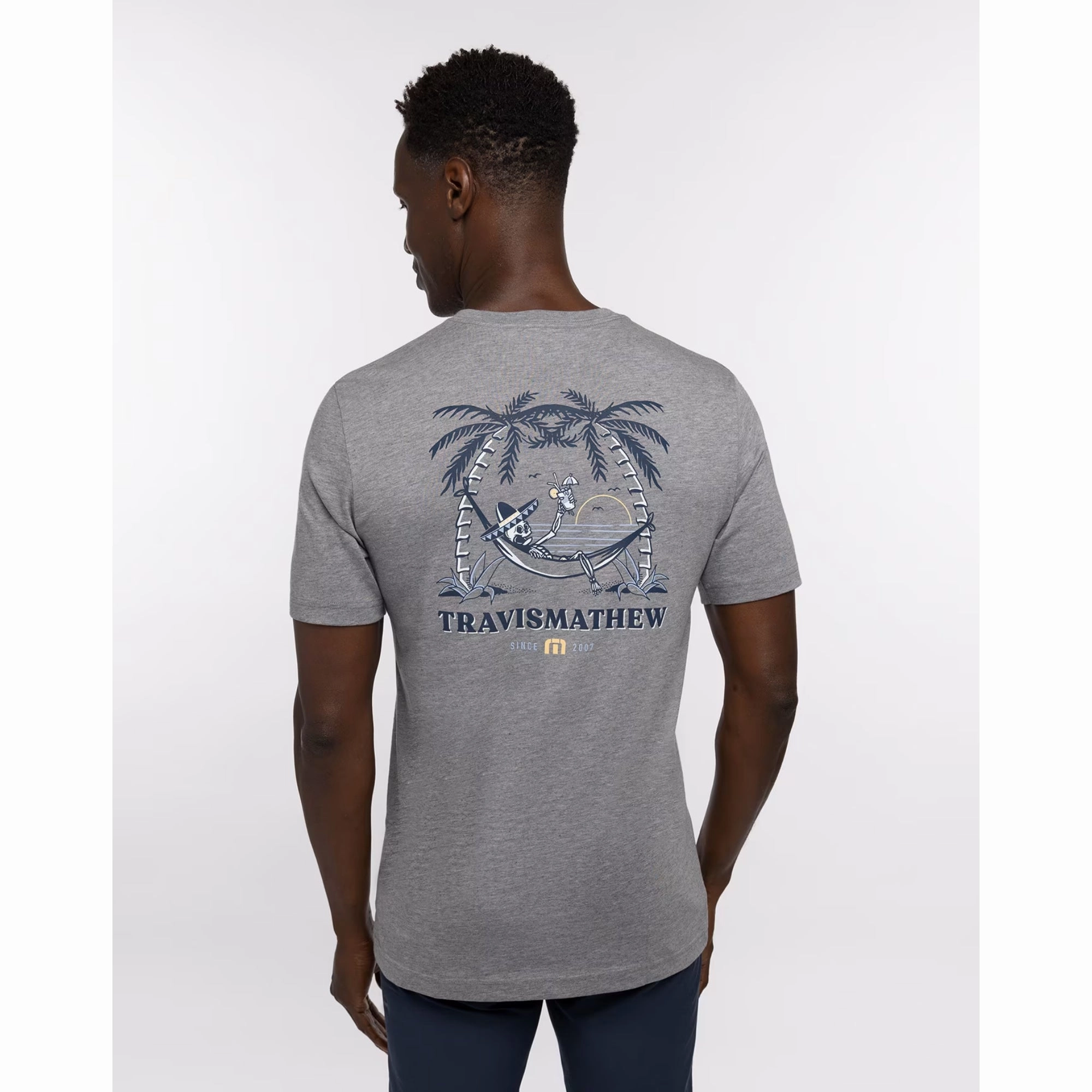 TRAVIS MATHEW MENS TACO BOUT IT T-SHIRT - HEATHER GREY Travis Mathew Men's Golf Apparel