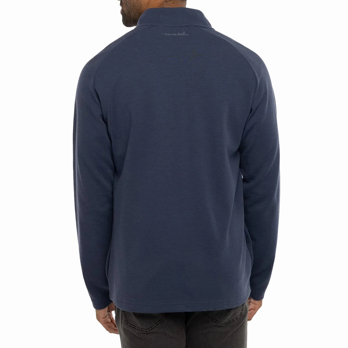 TRAVIS MATHEW MENS UPGRADED 1/4 ZIP PULLOVER - NAVY Travis Mathew Men's Golf Apparel