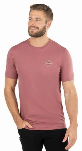 TRAVIS MATHEW PICK UP LINE T-SHIRT - ROAN ROUGE Travis Mathew men's golf apparel