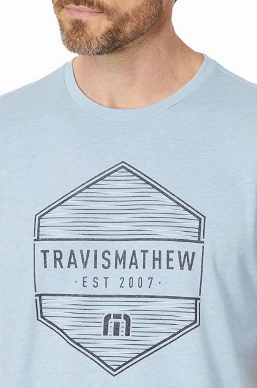 TRAVIS MATHEW PINEAPPLE SHADE - HEATHER BEL AIR BLUE Travis Mathew Men's Golf Apparel