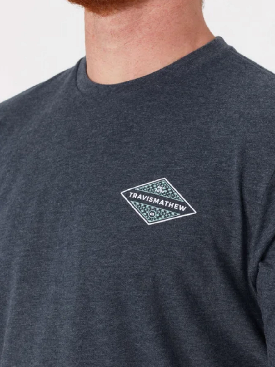 TRAVIS MATHEW REPOSADO T-SHIRT - HEATHER PEACOAT Travis Mathew Men's Golf Apparel