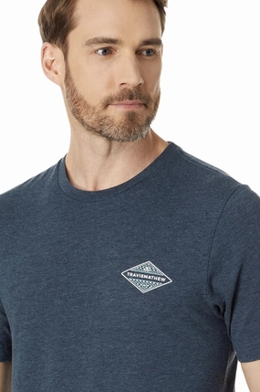 TRAVIS MATHEW REPOSADO T-SHIRT - HEATHER PEACOAT Travis Mathew men's golf apparel