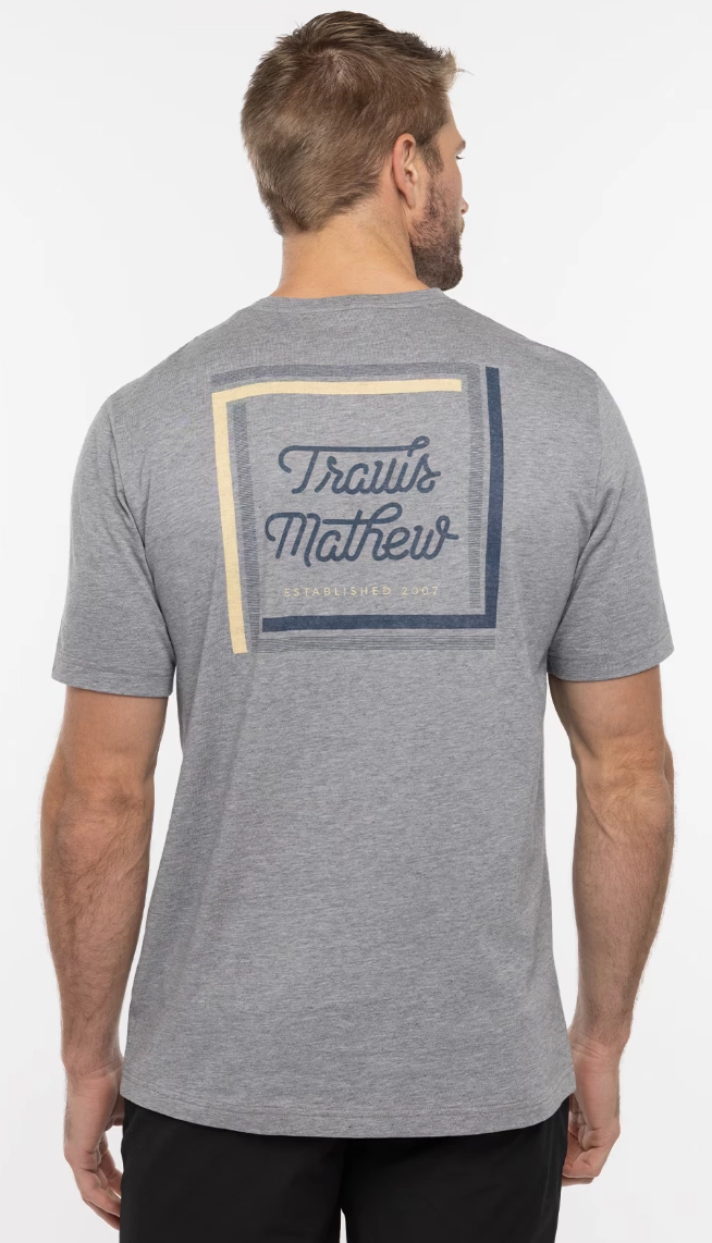 TRAVIS MATHEW RIVIERIA MAYA T-SHIRT - HEATHER GREY Travis Mathew Men's Golf Apparel