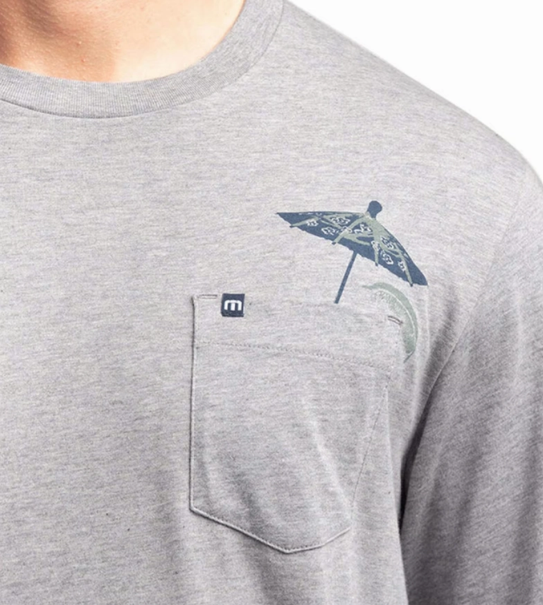 TRAVIS MATHEW TOURIST TRAP T-SHIRT - HEATHER GREY Travis Mathew Men's Golf Apparel