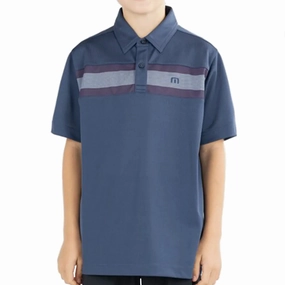 TRAVIS MATHEW YOUTH J LAKE YOU A LOT POLO - INSIGNIA Travis Mathew men's golf apparel