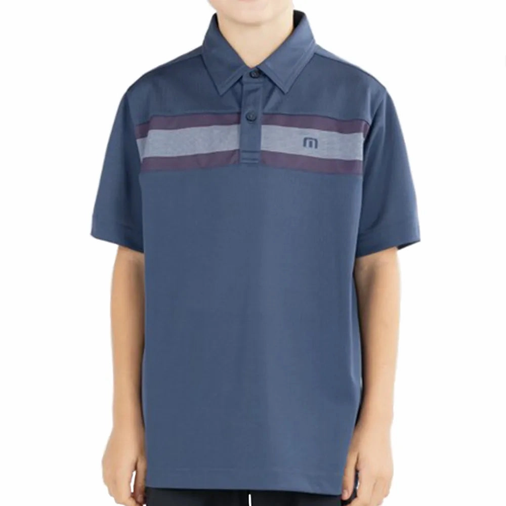 TRAVIS MATHEW YOUTH J LAKE YOU A LOT POLO - INSIGNIA Travis Mathew men's golf apparel