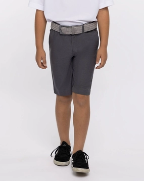 TRAVIS MATHEW YOUTH/JUNIOR SAND HARBOR SHORTS - HEATHER DARK GREY Travis Mathew men's golf apparel