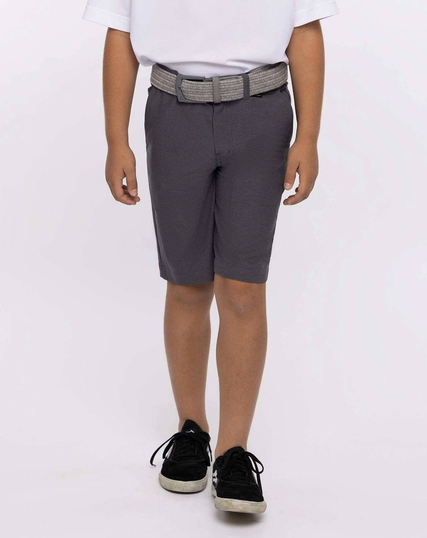 TRAVIS MATHEW YOUTH/JUNIOR SAND HARBOR SHORTS - HEATHER DARK GREY Travis Mathew men's golf apparel