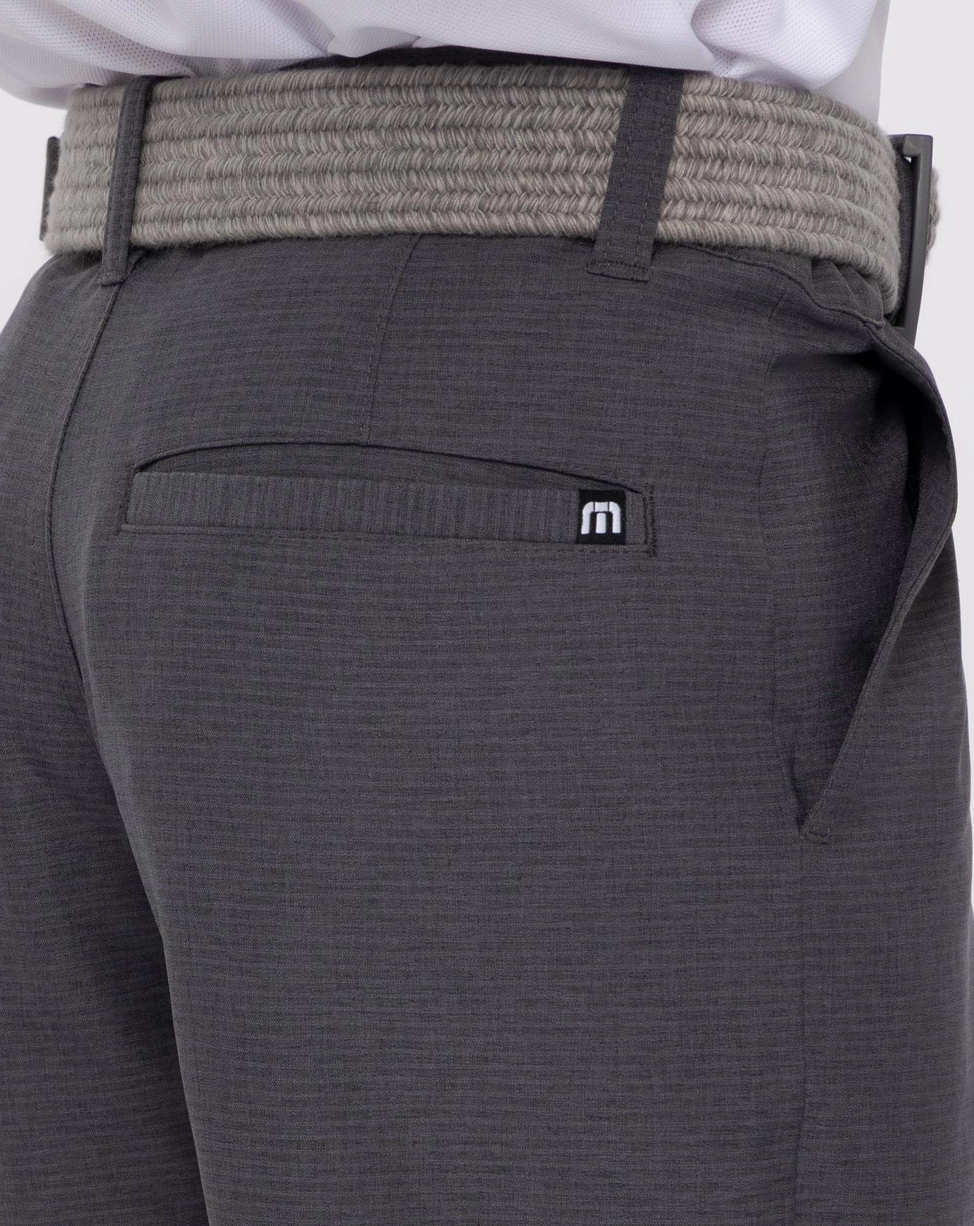 TRAVIS MATHEW YOUTH/JUNIOR SAND HARBOR SHORTS - HEATHER DARK GREY Travis Mathew Men's Golf Apparel