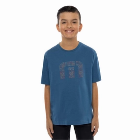 TRAVIS MATHEW YOUTH SHARK WATCHER T-SHIRT - MID BLUE Travis Mathew men's golf apparel