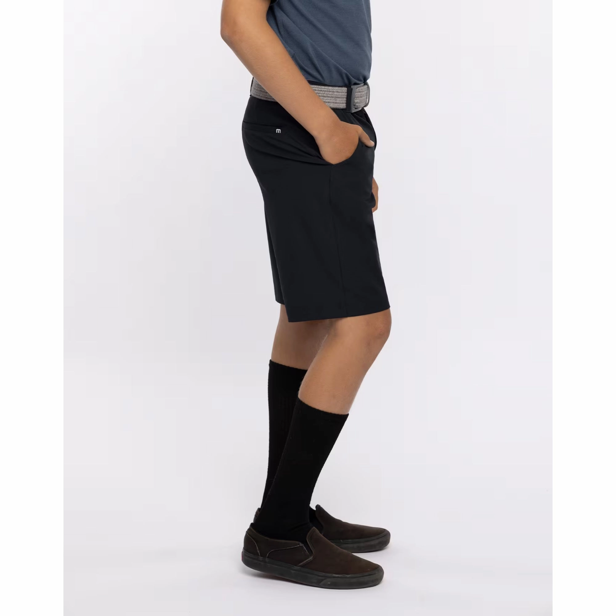 TRAVIS MATHEW YOUTH STARNES SHORT - BLACK Travis Mathew Men's Golf Apparel