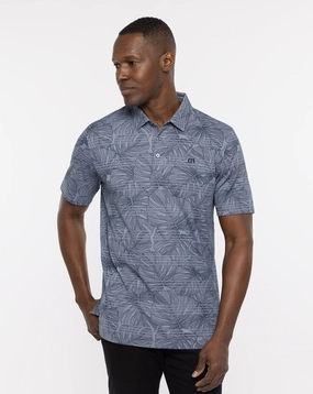 TRAVISMATHEW DOLPHIN DIVE POLO - HEATHER PEACOAT Travis Mathew men's golf apparel