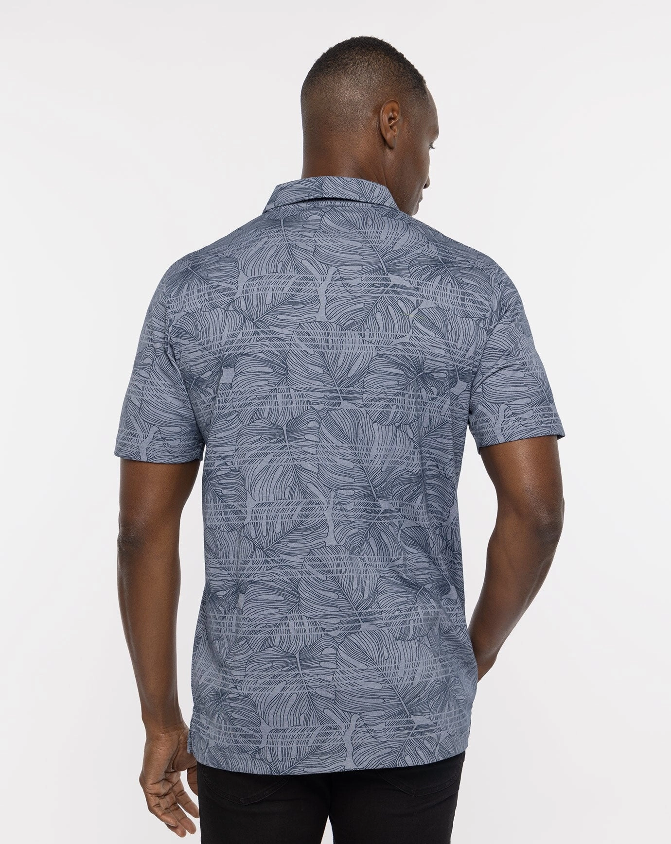 TRAVISMATHEW DOLPHIN DIVE POLO - HEATHER PEACOAT Travis Mathew Men's Golf Apparel