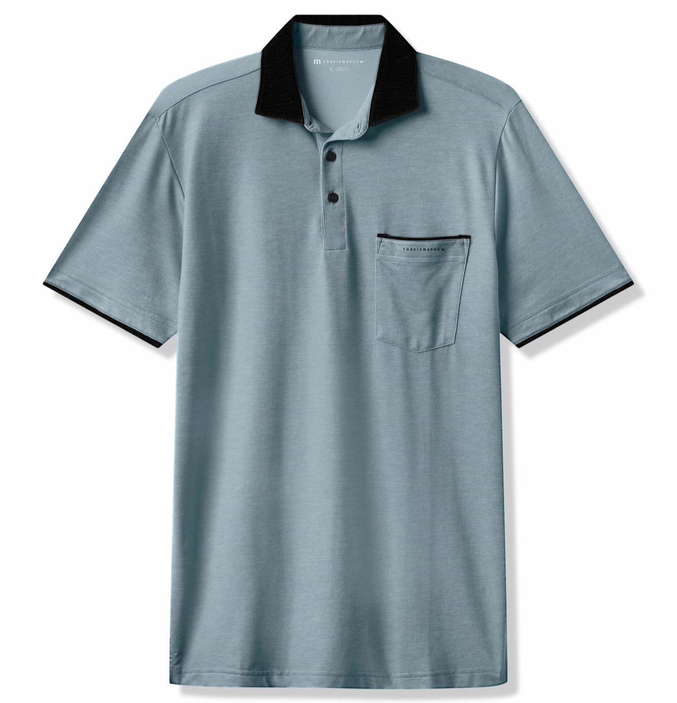 TravisMathew Featherweight Pock Polo - Captains Blue Travismathew Golfwear