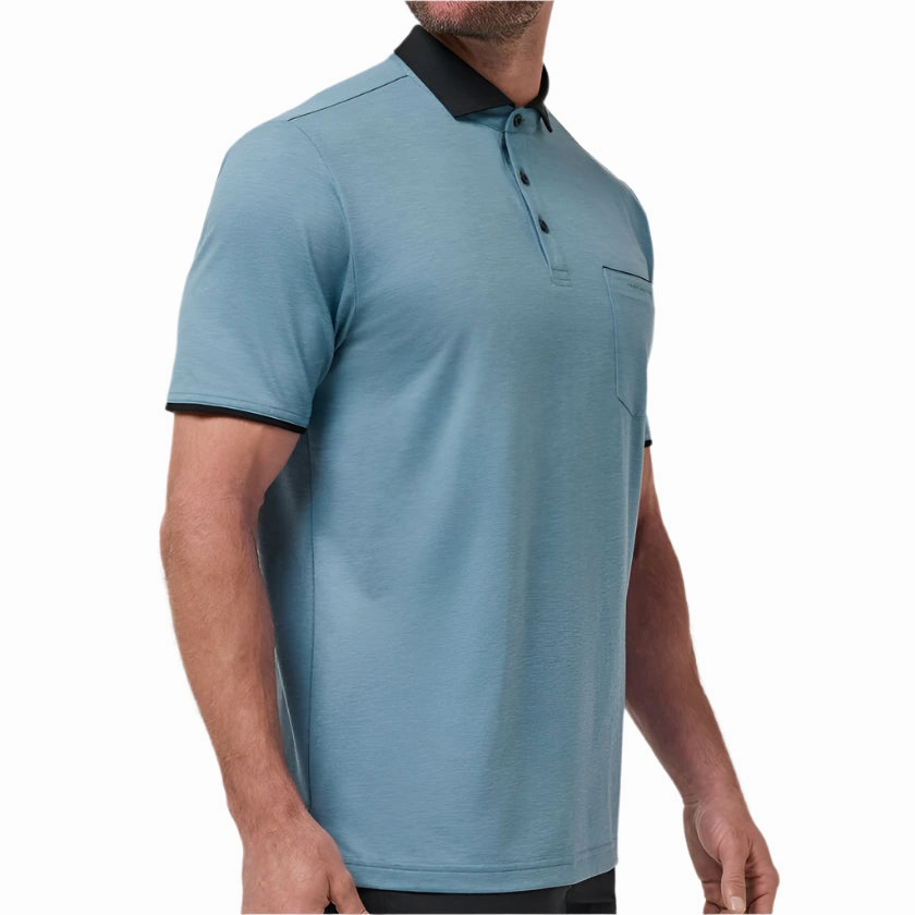 TravisMathew Featherweight Pock Polo - Captains Blue Travismathew Golfwear