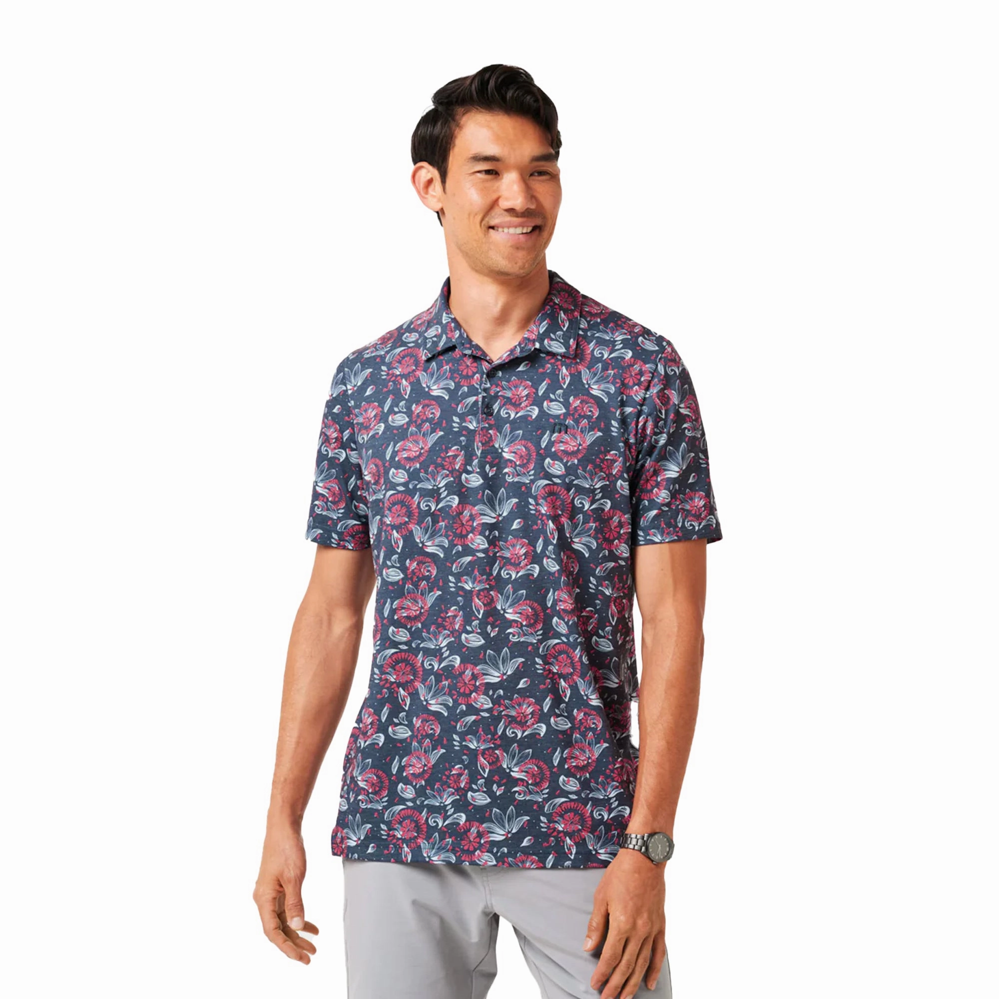 TravisMathew Featherweight Polo - Flourish Travismathew casual golfwear