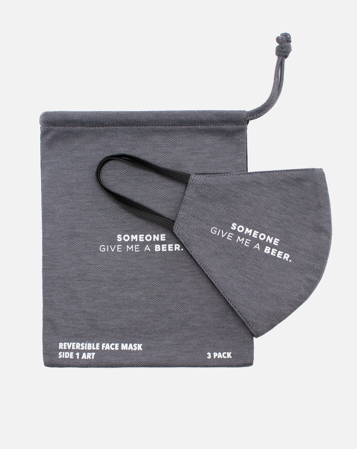 TRAVISMATHEW HAYSTACKED FACE MASK - QUIET SHADE - OSFM (3 PACK) Travis Mathew men's golf apparel