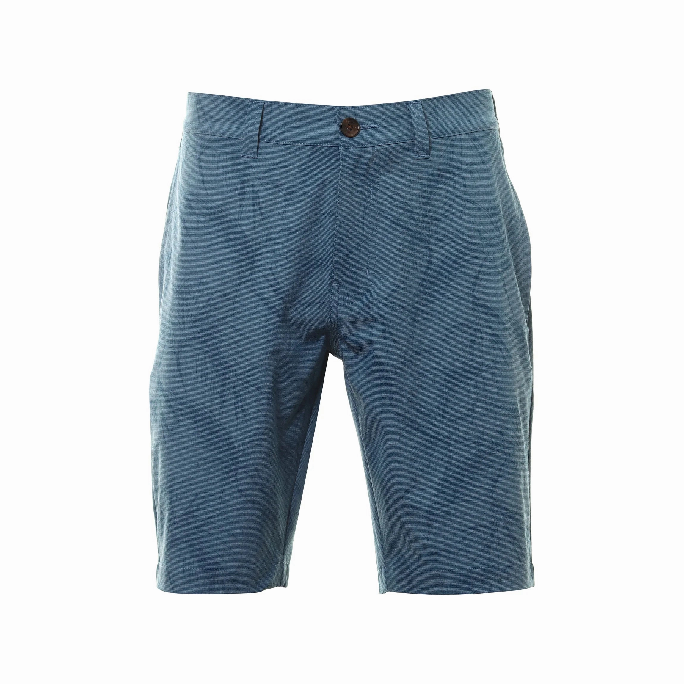 TRAVISMATHEW MENS JUNGLE OASIS SHORT - HEATHER MID BLUE Travis Mathew Men's Golf Apparel