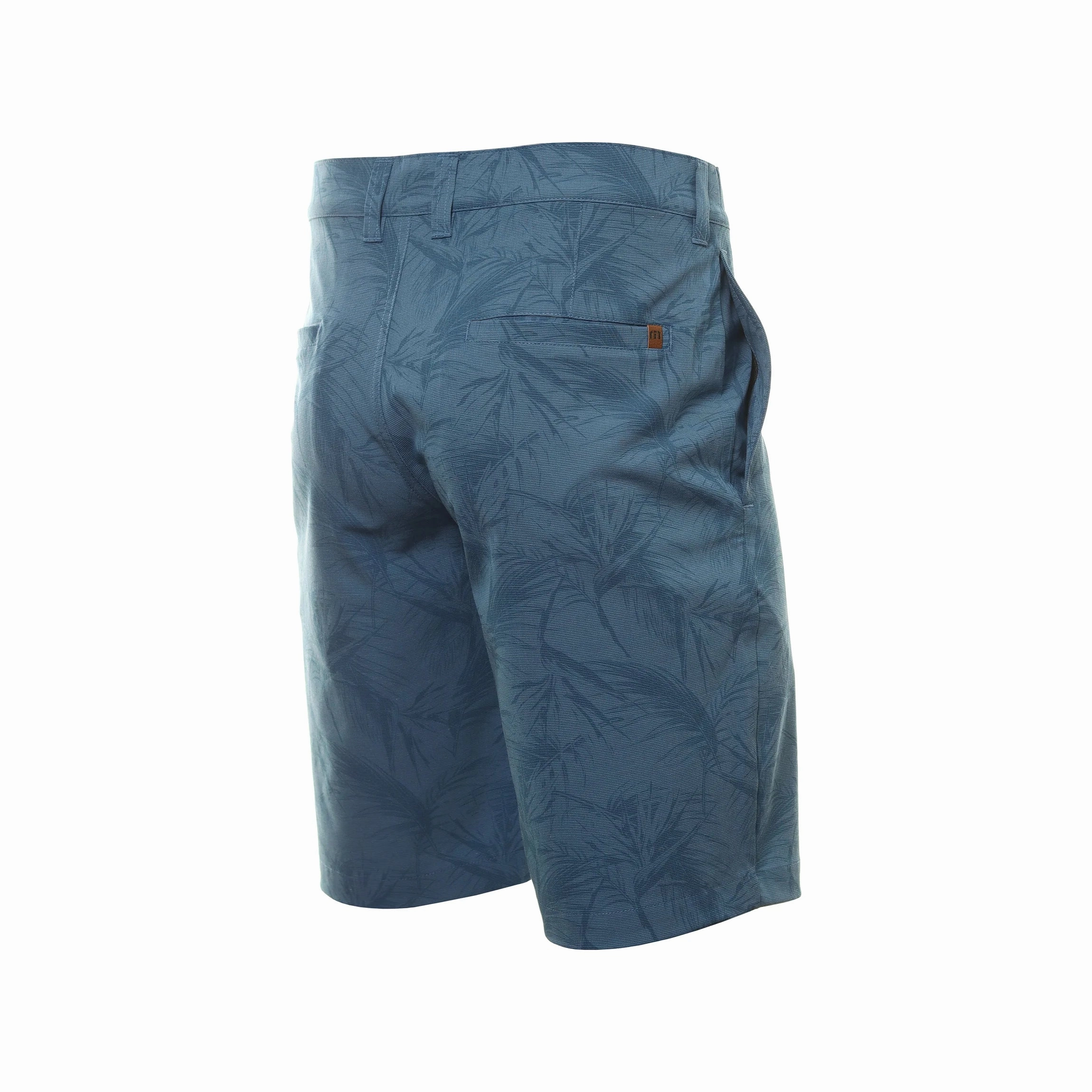 TRAVISMATHEW MENS JUNGLE OASIS SHORT - HEATHER MID BLUE Travis Mathew Men's Golf Apparel