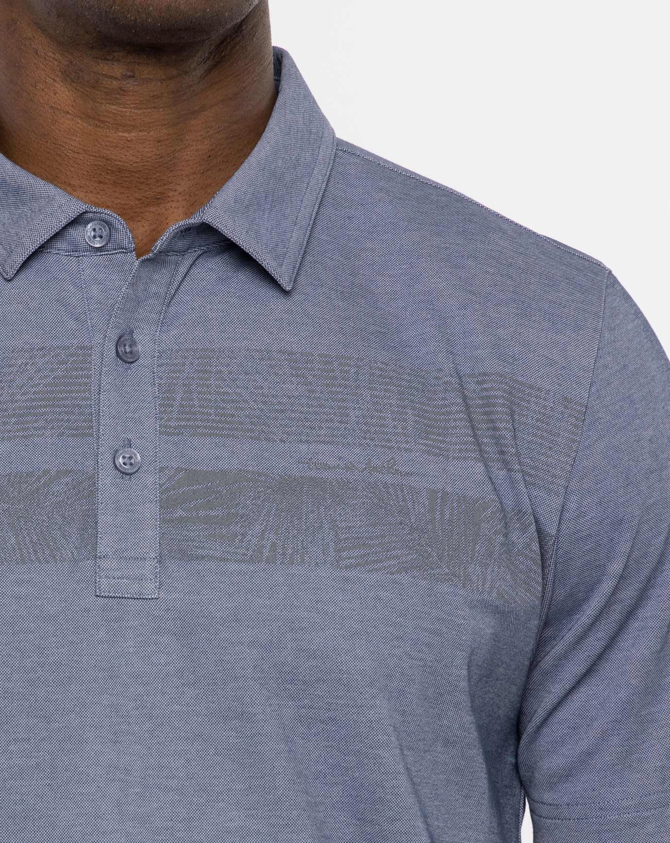 TRAVISMATHEW MENS ONE TO REMEMBER  POLO - HEATHER PEACOAT Travis Mathew Men's Golf Apparel